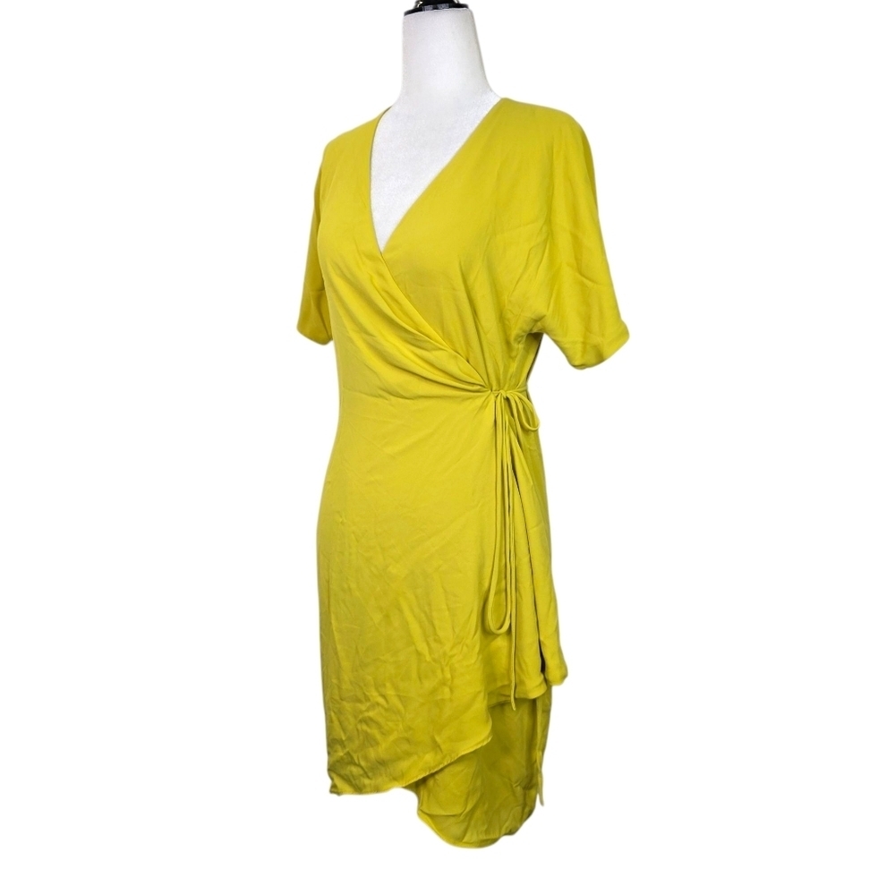 Babaton chiffon Wrap knee length Dress